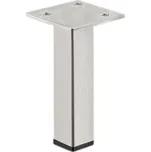 Nábytková nerez noha,bez výškového nstavená výška 80 mm