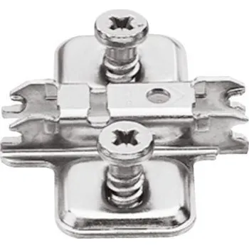Nábytkové kování Křížová montážní podložka s eurošrouby Blum Clip top, 173L8130, zvýšení 3 mm
