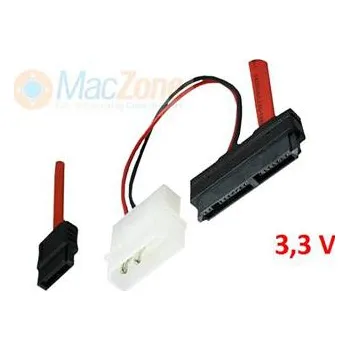 Kabel do PC MacPower micro SATA kabel , 3,3 Volt , 7pin + 9 pin 60 cm