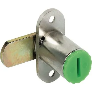 Nábytkové kování Jazýčkový zámek s montážní deskou a rovným jazýčkem směr zamykání B (C, E, H)