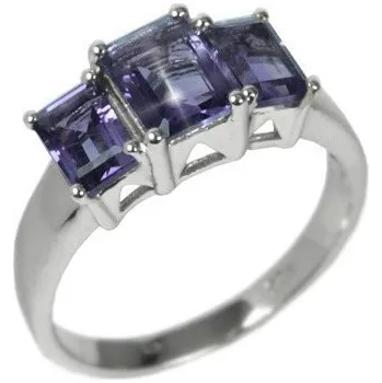 Prsten Silvego polodrahokam iolit RSG36358i