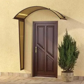 Robelit vchodová stříška oblouková čirá, 2000 x 900 mm