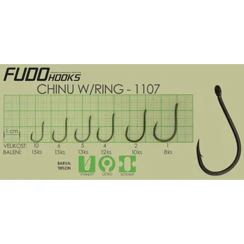 Rybářský háček FUDO Háček CHINU RINGED Velikost háčků: 1