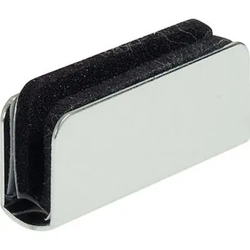 Nábytkové kování Nízký protikus magnetu pro skleněné dveře černý