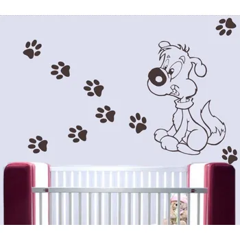 Samolepící dekorace Samolepka na zeď Pejsek (dekorace na zeď)