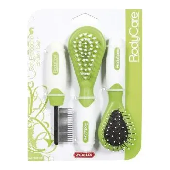 Kartáč pro zvířata Zolux souprava kartáčů pro malá zvířata 3ks