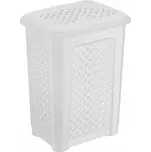Dunya Plastik Ratan Koš na špinavé prádlo 54 l bílý