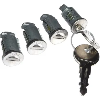 Příslušenství ke střešnímu nosiči Zámková sada Diheng/Hakr (4 zámky + 2 klíče)