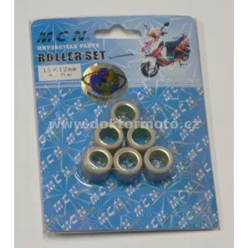 Motodíl Válečky variátoru MCN 15x12x4,5gr - sada 6ks