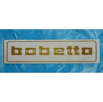 Samolepicí dekorace na vozidlo Nálepka BABETTA - zlatá 145x37