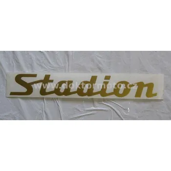 Samolepicí dekorace na vozidlo Nálepka - zlatá Stadion,Jawetta