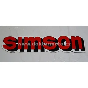 Palivová nádrž Nálepka nádrže SIMSON - červená