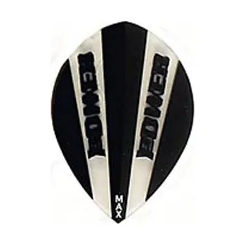 Příslušenství pro šipky McCoy letky Power Max Pear Black & Clear