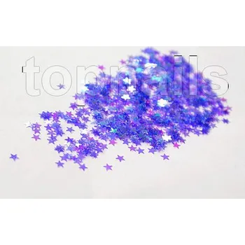 Přípravek na nehty hologramové hvězdičky - LILA