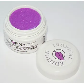Lak na nehty topnails - barevný UV gel TROPICAL pearl MANGOSTEEN 5g (color gel)