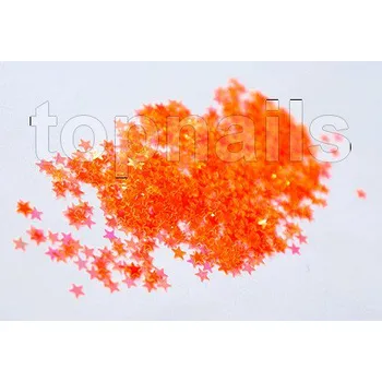 Přípravek na nehty hologramové hvězdičky - ORANGE