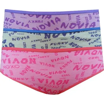 Dívčí spodní prádlo Dívčí Spodní Kalhotky 3 kusy v balení NOVIA NK22 Velikost: 164