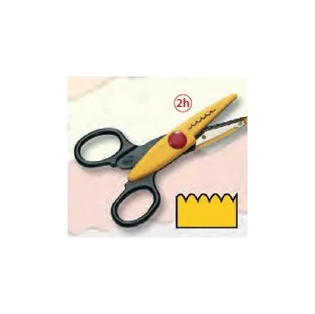 Kancelářské nůžky Others Dekorační nůžky žluté - Vlnky