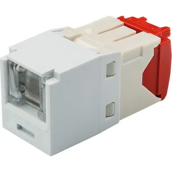 Patch panel CJH5E88TGWH Uzavíratelný modul MINI-COM TX UTP, RJ45, kat. 5E, bílý