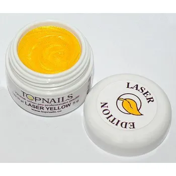 Umělé nehty topnails - barevný UV gel LASER YELLOW 5g (color gel)