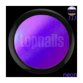 Umělé nehty topnails - barevný UV gel PEARL NEON 513 (color gel)