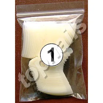 TIPY 20ks mléčné / přírodní - SQUARE NAIL (šlp) -na doplnění č. 1
