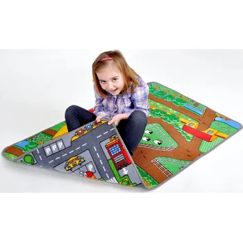 Koberec Vesna Dětský koberec Duo oboustranný Silnice/Farma 80x120 cm