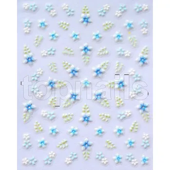 samolepka SAMOLEPKY - FLOWERS blue/white