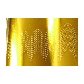 samolepka Samolepky CHROME SMILE gold