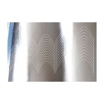 samolepka Samolepky CHROME SMILE silver