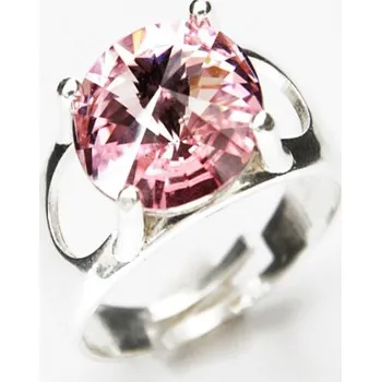 Prsten Prsten se Swarovski Elements Rivoli Light Rose 12 mm
