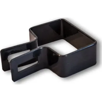 Příslušenství pro plot Objímka šedá čtyřhranný sloupek 60/40 koncová (Zn+komaxit šedá RAL 7016)