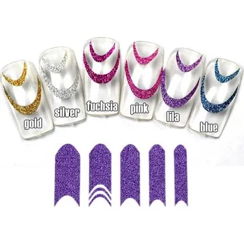 samolepka Samolepky GLITTER SMILE lila