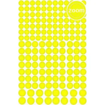 samolepka samolepky circle NEON YELLOW