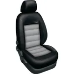 Automega Autopotahy Škoda Octavia II, AUTHENTIC LEATHER, dělená, bez zadní loket. opěrky, černošedé