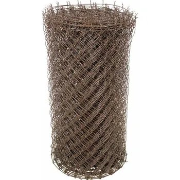 Pletivo čtyřhranné Zn+PVC 50x50/3,0/1250 hnědé (bez napínacího drátu)