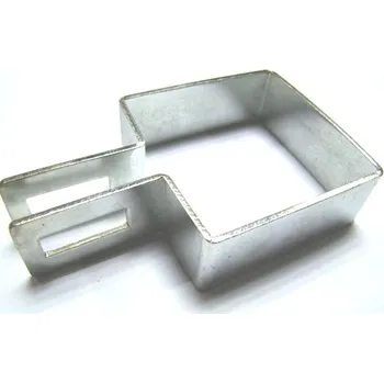 Příslušenství pro plot Objímka zinkovaná čtyřhranný sloupek 60/40 koncová