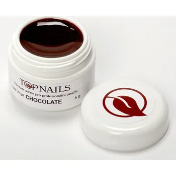 Umělé nehty topnails - barevný UV gel CHOCOLATE 5g (color gel)