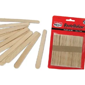 Meyco Dřevěná špachtle zmrzlinová 110x11mm - sada 50ks