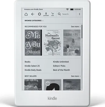 Čtečka elektronické knihy Amazon Kindle 8 Touch bílý - sponzorovaná verze