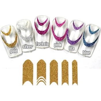 samolepka Samolepky GLITTER SMILE gold