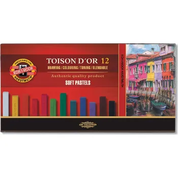 Kresba Koh-i-noor Hardtmuth Sada 12 suchých pastelů Koh-i-noor SOFT