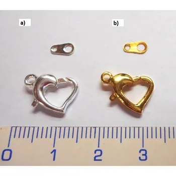 zapínání srdce 13x9 mm