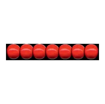 Dětské navlékací korálky Dřevěné korálky lakované 10mm, 56ks - červené