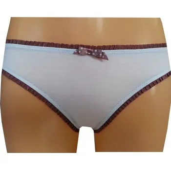 Kalhotky Dámské Kalhotky Novia NL19 hnědá krajka Velikost: S