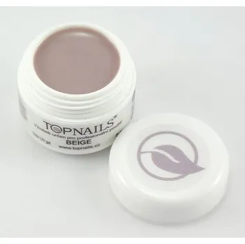 Umělé nehty topnails - barevný UV gel BEIGE 5g (color gel)