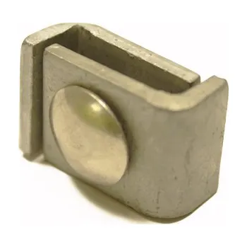 Příslušenství pro plot Spojka panelu L Zn se šroubkem zinkovaná (nekonečný spoj panelů)