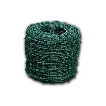 Příslušenství pro plot Ostnatý drát Zn+PVC 2,0/2,5 100m zelený