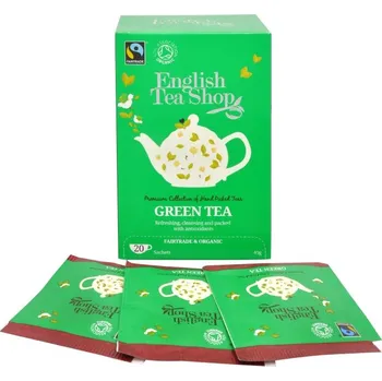 Horký nápoj English Tea Shop Čistý zelený čaj 20 sáčků