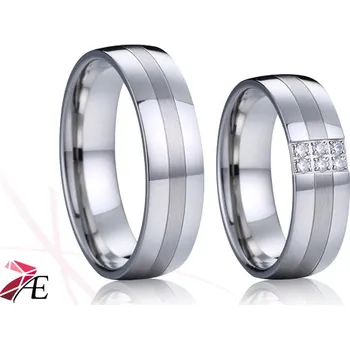 Prsten Ocelové snubní prsteny - 031